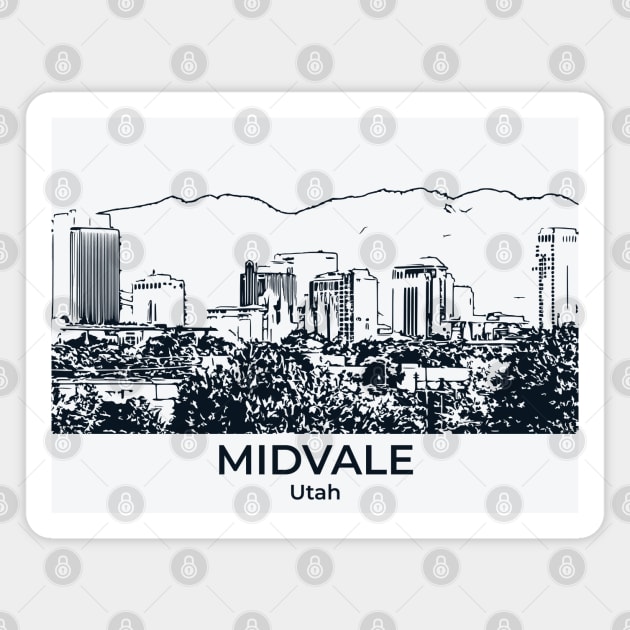 Midvale - Utah Magnet by Lakeric